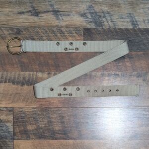 Stylish Tan Belt with Bronze Buckle